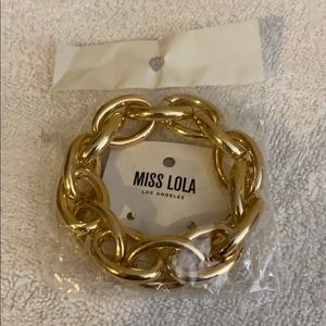 Miss Lola Gold Expandable Bracelet